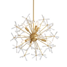 Golden Canada 4502-24 GLD - Wry Lighting Dandelion 6-light Pendant in Matte Gold
